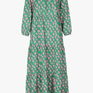 Floral Green Maxi Dress